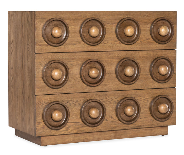 Commerce And Market Knobby 3-Drawer Accent Chest - Light Brown by Hooker Furniture - View 1