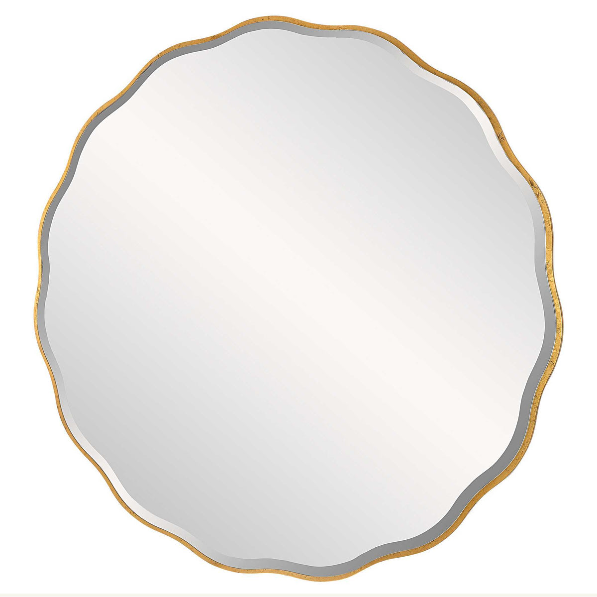 Aneta Large Round Mirror - Gold by Uttermost - View 4