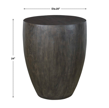 Lark Minimalist Wooden End Table - Dark Gray by Uttermost - View 4