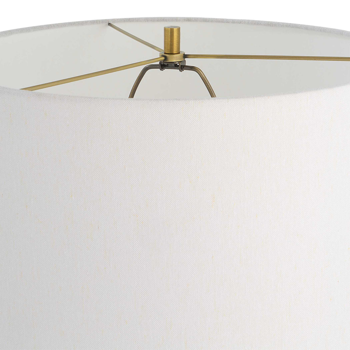 Prominence Brass Floor Lamp - Yellow by Uttermost - View 8