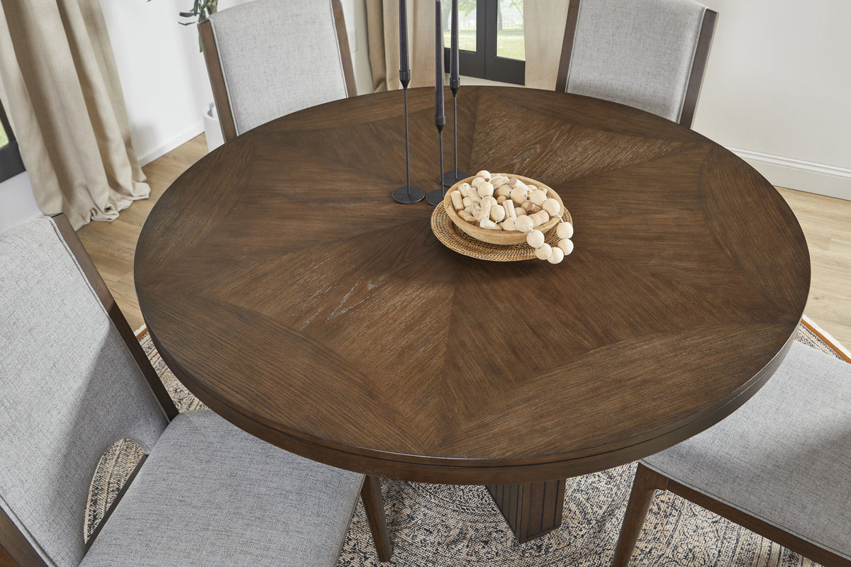 Athens Round Dining Table - Chocolate Brown | Flexsteel