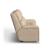 Porter Transitional Power Reclining Sofa With Console & Power Headrests & Lumbar | Flexsteel