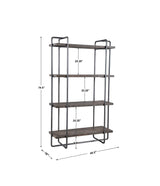 Stilo Urban Industrial Etagere - Dark Brown / Dark Gray by Uttermost - View 8