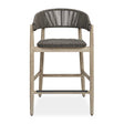 Dermott Outdoor Counter Stool - Light Brown / Dark Gray by Uttermost - View 1