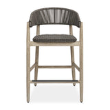Dermott Outdoor Counter Stool - Light Brown / Dark Gray by Uttermost - View 1