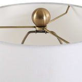 Sienna Glass Buffet Lamp Caramel - Light Brown by Uttermost - View 6