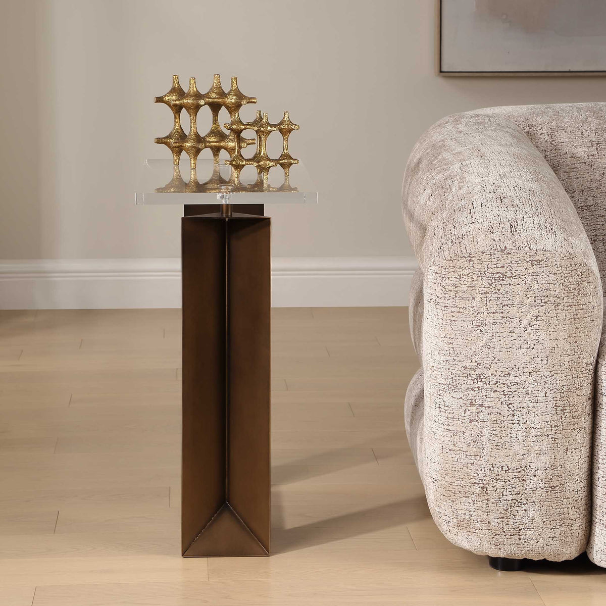 McElroy Modern Side Table - Bronze by Uttermost - View 4