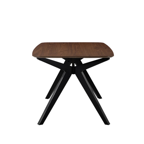 5-Pieces Upholstered Dining Set With Rubberwood Frame, Grey+Walnut+Black - sold by Home Elegance USA