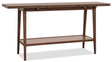 Cashiers Flip-Top Console Table Chestnut - Dark Brown by Hooker Furniture - View 1