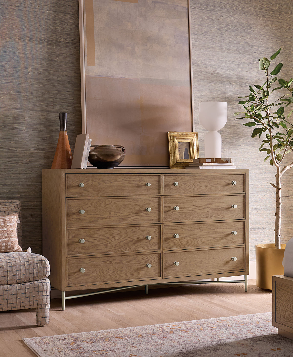 Sonnet Eight-Drawer Dresser - Dark Gray / Light Brown by Hooker Furniture - View 3