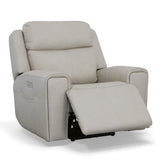 Barnett Power Recliner With Power Headrest & Lumbar - Timber | Flexsteel