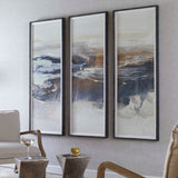 Graphite Horizon Framed Prints (Set of 3) - Light Gray / Dark Gray by Uttermost - View 3