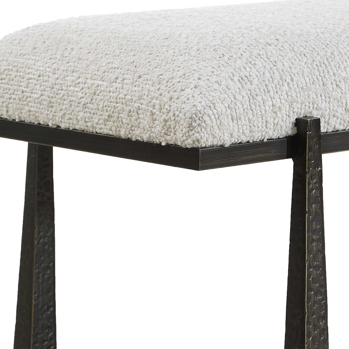 Midas Long Bench - Black / White by Uttermost - View 6