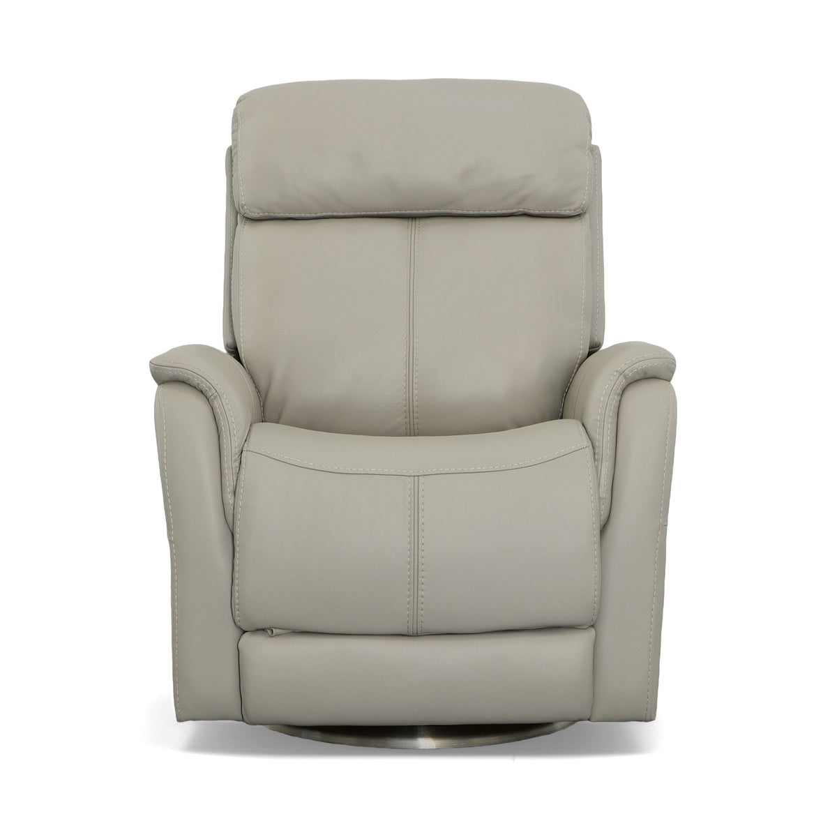 View Power Swivel Recliner With Power Headrest - Dove | Flexsteel