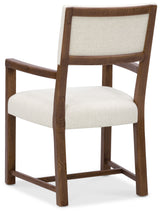 Driftwood Upholstered Arm Chair (Set of 2) Beige / Worn Saddle - Beige / Dark Brown by Hooker Furniture - View 3
