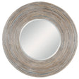 Vortex White Washed Round Mirror - Silver by Uttermost - View 1