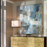 Meditation Modern Art - Light Blue by Uttermost - View 4