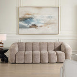 Modella Upholstered Chenille Sofa - Light Brown by Uttermost - View 2