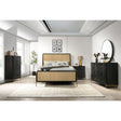 Anser Black and Natural 5-piece Queen Bedroom Set - sold by Home Elegance USA