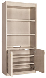 Bookcase Polished Limestone - Beige by Hooker Furniture - View 3