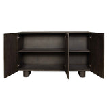 Phineas 3 Door Modern Cabinet Woodtone - Dark Brown by Uttermost - View 7