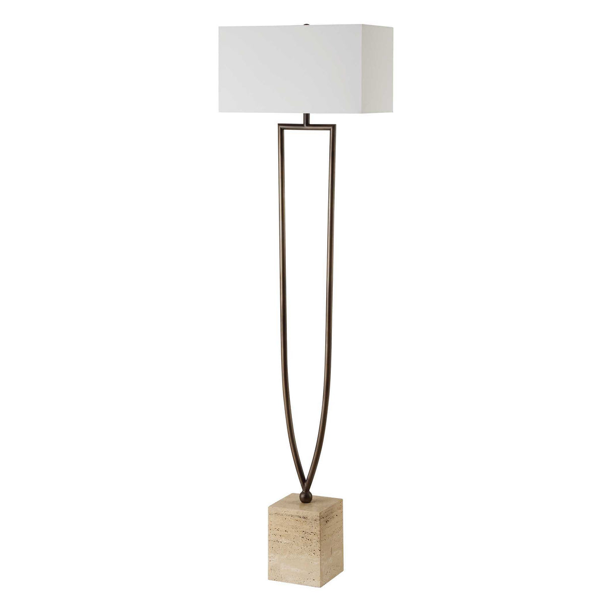 Fork In The Road Floor Lamp - Dark Brown by Uttermost - View 4