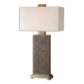 Canfield Table Lamp Coffee Bronze - Bronze / White by Uttermost - View 1
