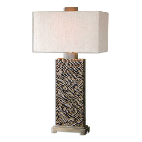 Canfield Table Lamp Coffee Bronze - Bronze / White by Uttermost - View 1