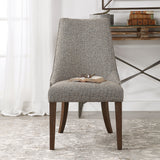Daxton Armless Chair Earth Tone - Beige / Dark Brown by Uttermost - View 2