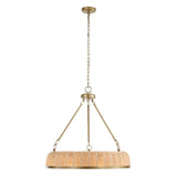 Ladakh 9 Light Round Wicker Pendant - Gold by Uttermost - View 9