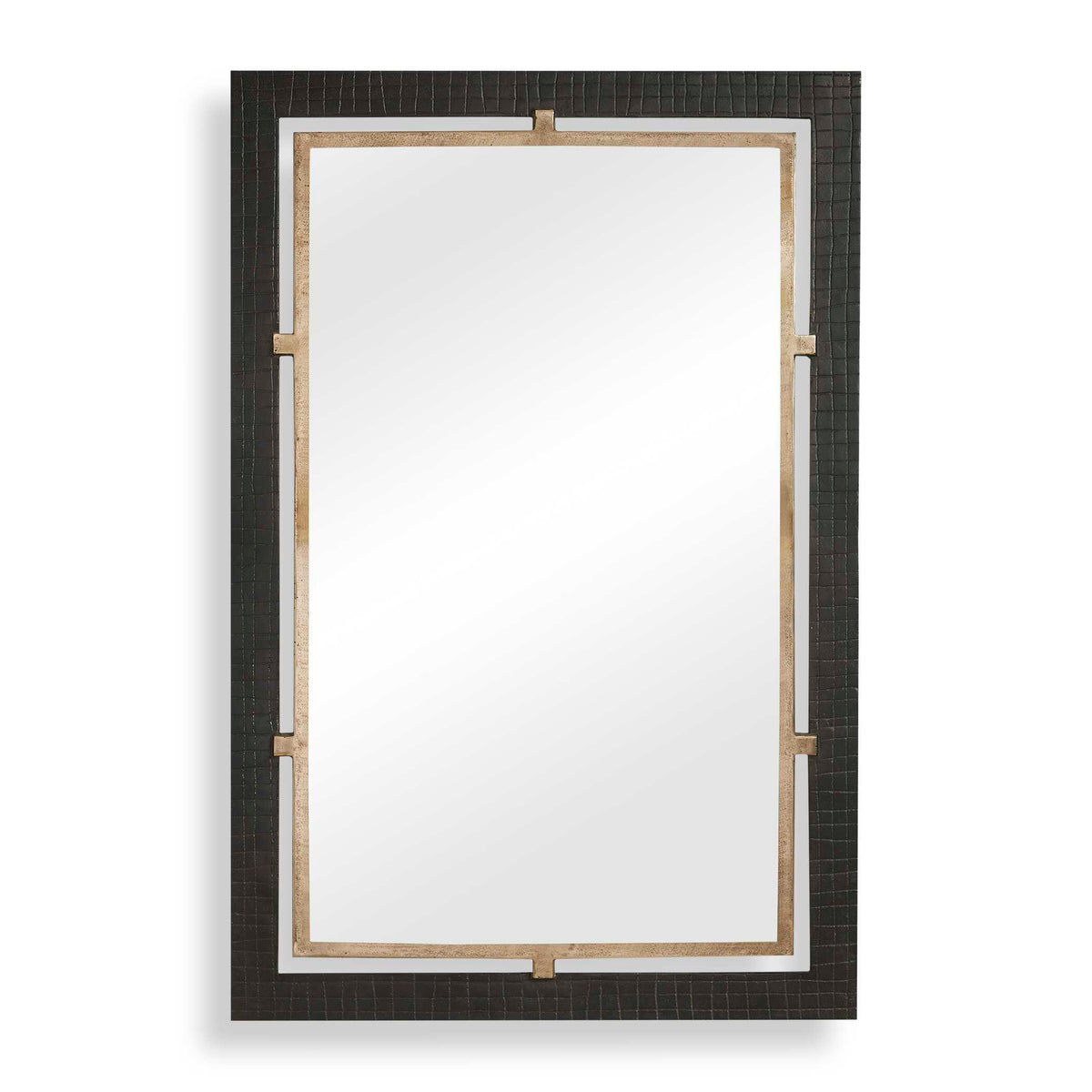 Guerra Mirror Walnut & Brass - Bronze / Dark Brown by Uttermost - View 1