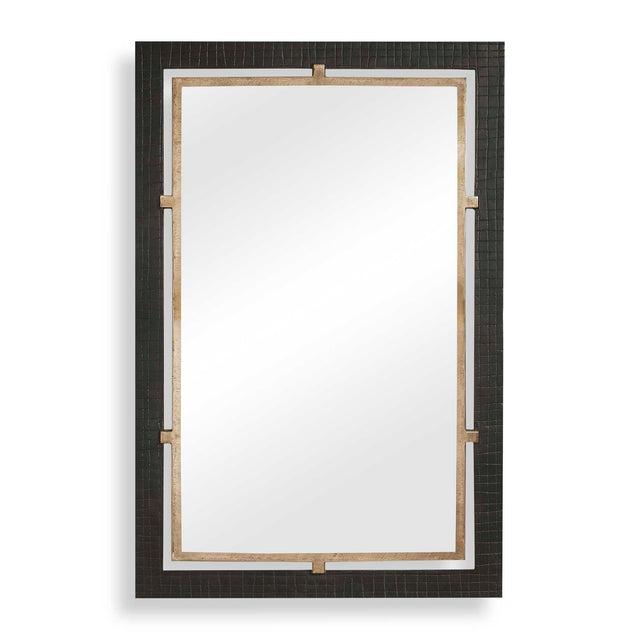 Guerra Mirror Walnut & Brass - Bronze / Dark Brown by Uttermost - View 1