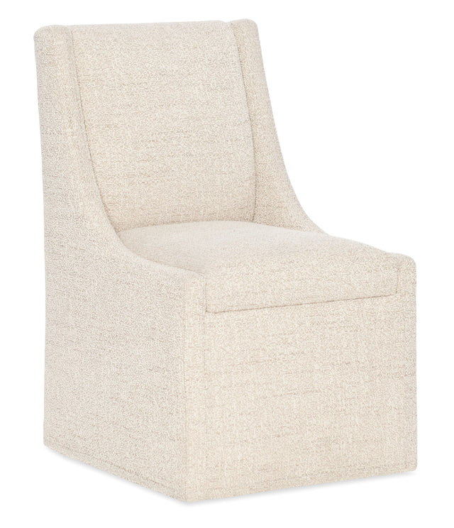 Eleana Castered Side Chair - Beige by Hooker Furniture - View 1