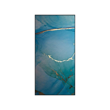 Blue Lagoon (Set Of 3) - 30" X 60" - Charcoal Floater Frame | Sunpan