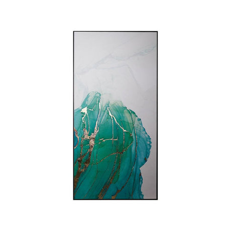 Blue Lagoon (Set Of 3) - 30" X 60" - Charcoal Floater Frame | Sunpan