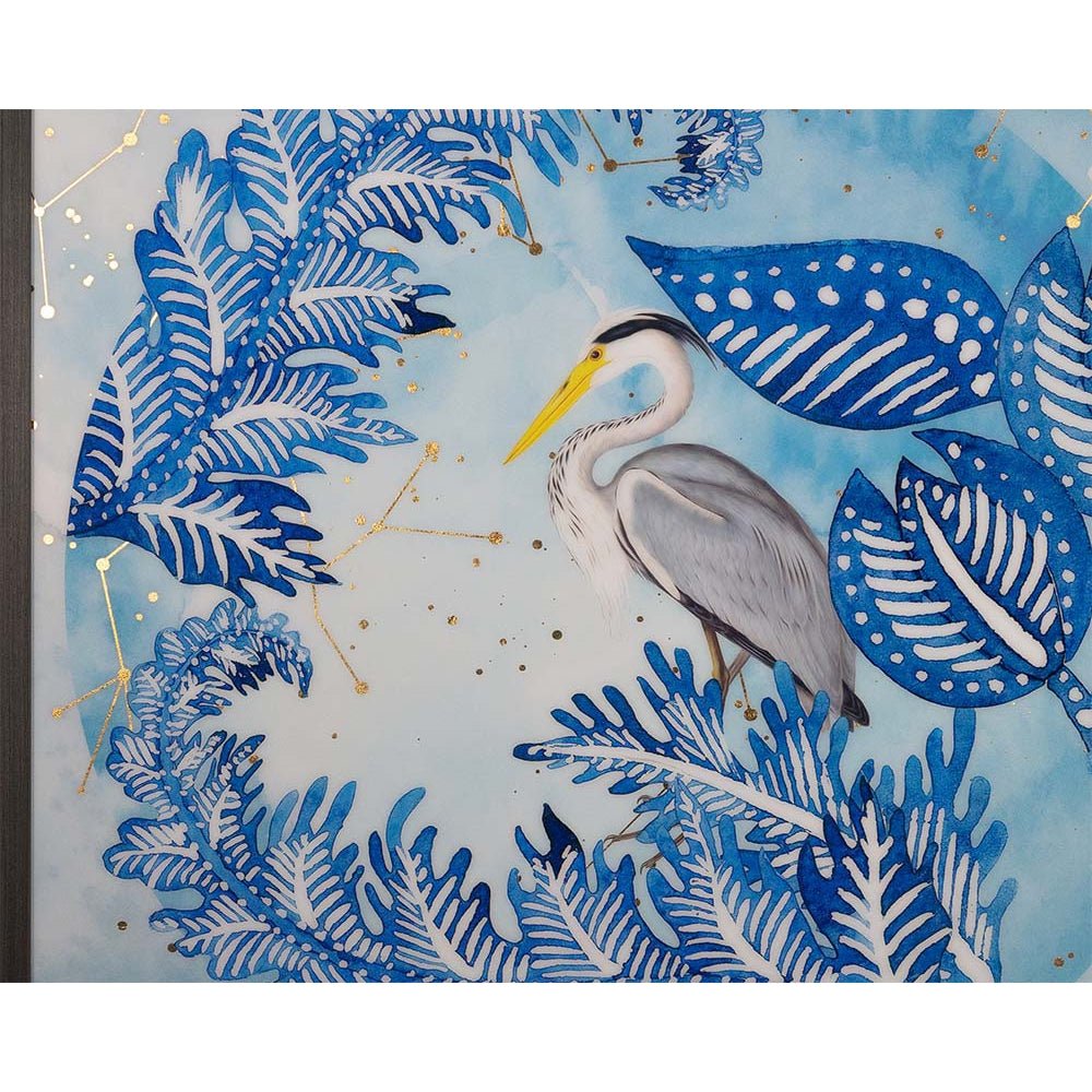 Blue Heron - 48" X 48" - Charcoal Frame | Sunpan - SUNPAN - A0312 - Home Elegance USA - 2