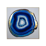 Blue Agate - 48" X 48" - Gold Frame | Sunpan - SUNPAN - A0327 - Home Elegance USA - 1