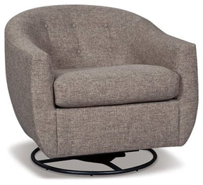 Ashley Taupe Upshur Swivel Glider Accent Chair | Home Elegance USA