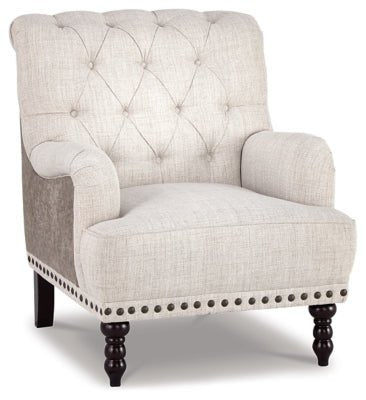 Ashley Ivory/Taupe Tartonelle Accent Chair | Home Elegance USA