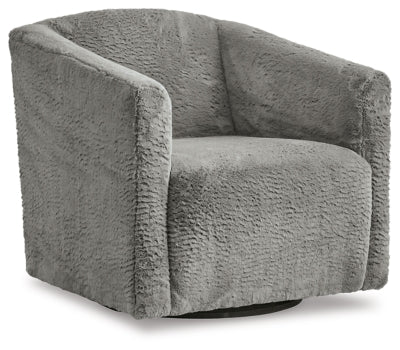 Ashley Charcoal Bramner Swivel Accent Chair | Home Elegance USA