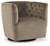 Ashley Cocoa Hayesler Swivel Accent Chair | Home Elegance USA