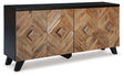 Ashley Two - tone Brown Robin Ridge Accent Cabinet | Home Elegance USA
