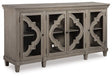 Ashley Gray Fossil Ridge Accent Cabinet | Home Elegance USA