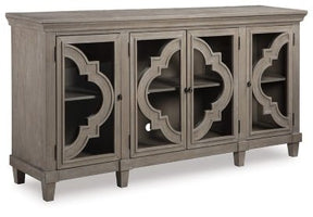 Ashley Gray Fossil Ridge Accent Cabinet | Home Elegance USA