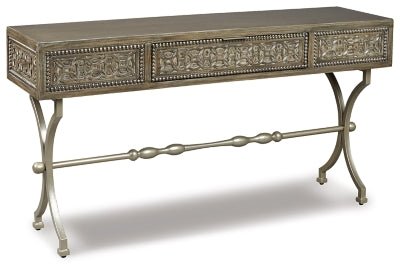 Ashley Antique Black Quinnland Console Sofa Table | Home Elegance USA