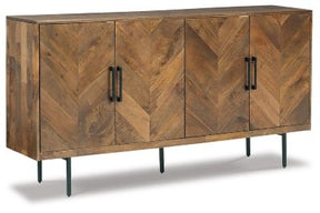 Ashley Brown Prattville Accent Cabinet | Home Elegance USA