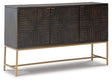 Ashley Brown/Gold Finish Elinmore Accent Cabinet | Home Elegance USA