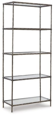 Ashley Antique Pewter Finish Ryandale Bookcase - A4000451 - Home Elegance USA - 1