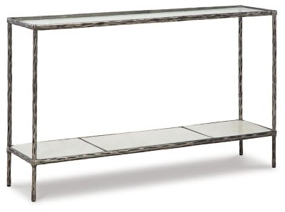 Ashley Antique Pewter Finish Ryandale Console Sofa Table | Home Elegance USA