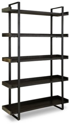 Ashley Grayish Brown/Black Kevmart Bookcase - A4000532 - Home Elegance USA - 1